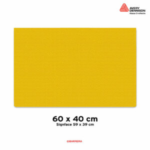 geel aluminium bord