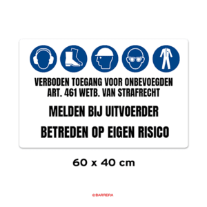 verboden toegang