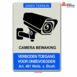 Eigen terrein camerabewaking