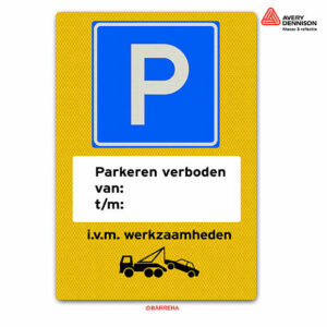 parkeren verboden van