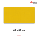 geel tekstbord 60 x 30