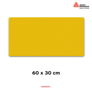 geel tekstbord 60 x 30