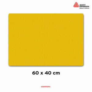 Custom geel tekstbord 60 x 40