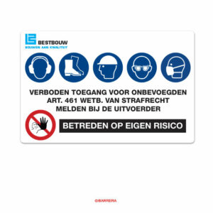 Custom bouwplaatsborden die u online aan kunt passen