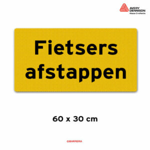 fietsers afstappen