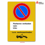 parkeren verboden van