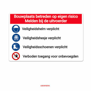 Bouwplaatsborden