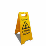 struikelgevaar bordje