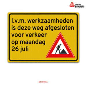 afgesloten ivm werkzaamheden