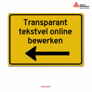 transaparant tekstvel