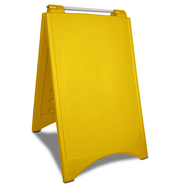 A-Bord-geel uitklapbaar bord